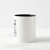 ピアノを弾く手のデザインのマグカップ 二色 ツートーンマグカップ (中央)