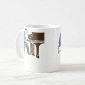 ピアノを弾く男性 コーヒーマグカップ (正面左)
