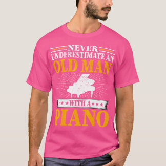 ピアノを持つおじいちゃんをナシにしないで - メンズ Tシャツ