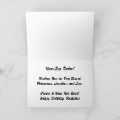 「ピアノを練習しよう！」誕生日カード カード (内部)