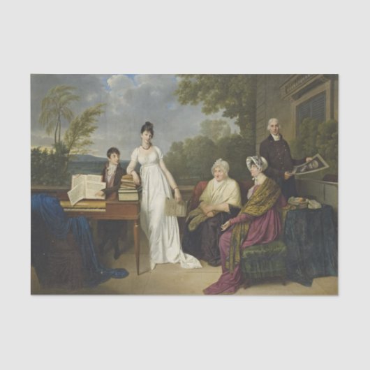 ピアノを躊躇する遊若い人 薄葉紙 (正面)