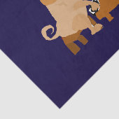 ピアノを遊んでいるおもしろいなパグ犬 薄葉紙 (詳細)