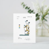 ピアノアクション – 特許取得済みMax Steinactive – 色付き ポストカード (スタンド正面)