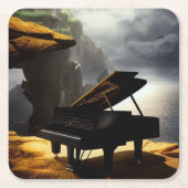 ピアノアート スクエアペーパーコースター (正面)