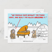 ピアノイグルーエスキモエス ポストカード (正面/裏面)