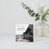 ピアノインストラクター スクエア名刺 (スタンド正面)