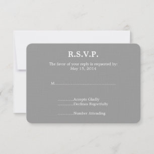 ピアノウェディングRSVP 出欠カード