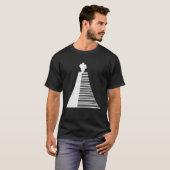 ピアノウォーカーTシャツ抽象芸術ミュージックキーボードシャツ Tシャツ (正面フル)