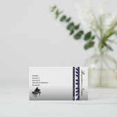 ピアノエレガントな名刺 名刺 (スタンド正面)