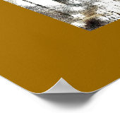 ピアノエレガントの音楽とノート ポスター (角)