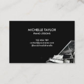 ピアノエレガントインストラクター先生ピアニスト 名刺 (裏面)