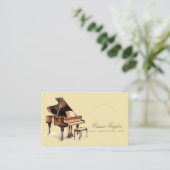 ピアノエレガントホーフランスのンミュージシャン音楽先生 名刺 (スタンド正面)