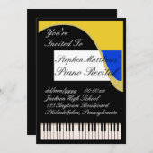 ピアノエレガントリサイタル 招待状 (正面/裏面)