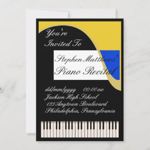 ピアノエレガントリサイタル 招待状