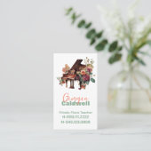 ピアノエレガント先生ウォーターカラーアート 名刺 (スタンド正面)