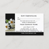 ピアノエレガント楽譜商品券テンプレート 割引カード (裏面)