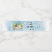 ピアノエレガント|ヴァイオリンの花は結婚Luxury ペットボトルラベル (シングルラベル)