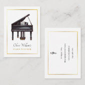 ピアノエレガント 名刺 (正面/裏面)