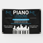 ピアノカスタマイズレッスン音楽先生ヤード 横断幕 (横)