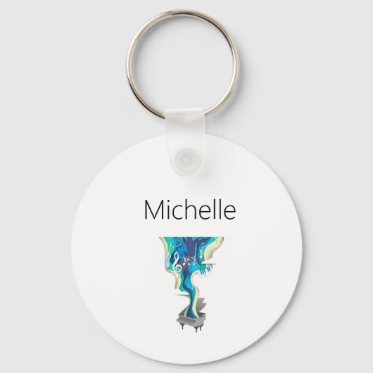 ピアノカスタム鍵トートバッグ先生と学生用 キーホルダー (正面)