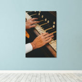ピアノカッコいいのアートワーク キャンバスプリント (インサイチュ (ウッドフロア))