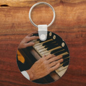 ピアノカッコいいのアートワーク キーホルダー (正面)