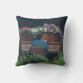 ピアノカッコいいのアートワーク クッション (裏面)