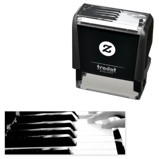 ピアノカッコいいデザイン セルフインキングスタンプ (インサイチュ)