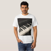 ピアノカッコいいデザイン Tシャツ (正面フル)