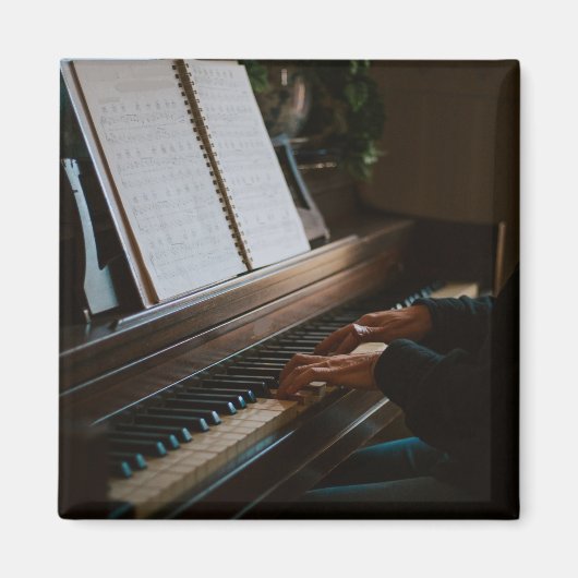 ピアノカッコいい マグネット (正面)