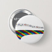 ピアノカラフルのキーボード 缶バッジ (正面&裏面)