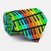 ピアノカラフル鍵ネクタイ ネクタイ (ロール)