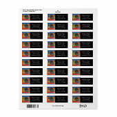 ピアノカラフル鍵 ラベル (フルシート)