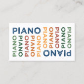 ピアノカラフル 名刺 (正面)