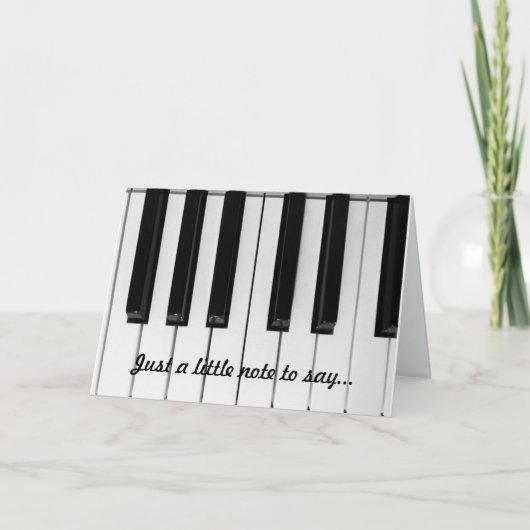 ピアノカード サンキューカード (正面)