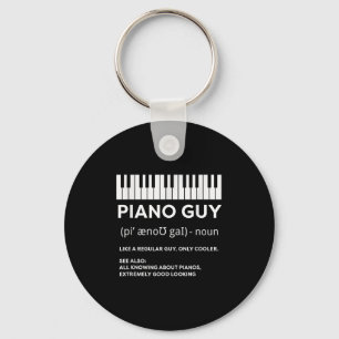 ピアノガイのシャツピアニストMan Keyboard おもしろい Player キーホルダー