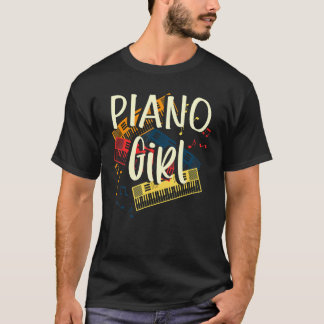 ピアノガールピアニスト Tシャツ