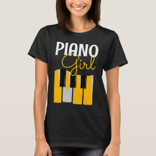 ピアノガールQoteおもしろいピアニスト音楽愛好家 Tシャツ