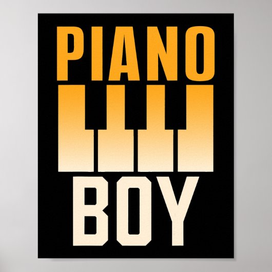 ピアノキャッツピアノラバーピアノ奏者猫好きピアン ポスター (正面)