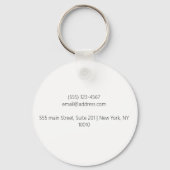 ピアノキーボードと音符キーチェーン キーホルダー (裏面)