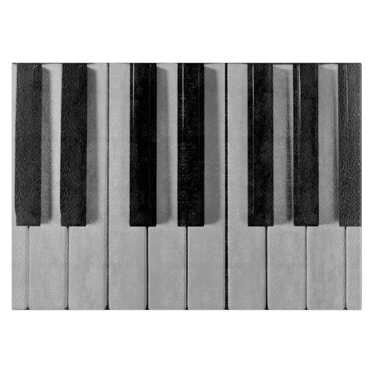 ピアノキーボードのカスタムなまな板 カッティングボード (正面)