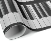 ピアノキーボードのカスタムな包装紙 ラッピングペーパー (ロールコーナー)