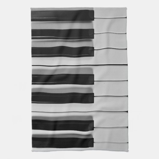 ピアノキーボードのカスタムな台所タオル キッチンタオル (縦)