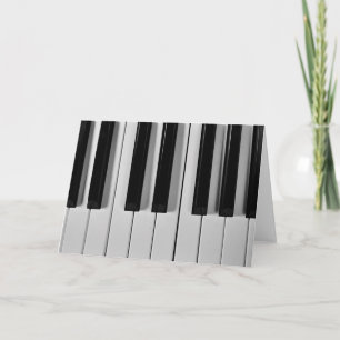 ピアノキーボードのカスタムな挨拶状 カード