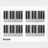 ピアノキーボードのカスタムのステッカー 長方形シール (シート)