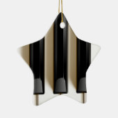 ピアノキーボードのクリスマスのオーナメント セラミックオーナメント (右)