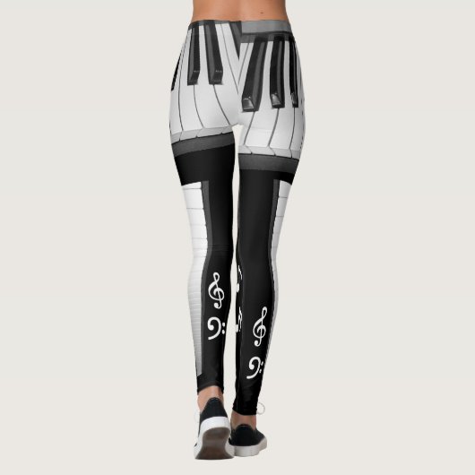 ピアノキーボードのレギング レギンス (裏面)