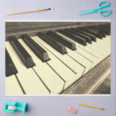 ピアノキーボードの切り離しティッシュペーパー 薄葉紙 (クラフト)