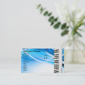 ピアノキーボードの名刺 名刺 (スタンド正面)