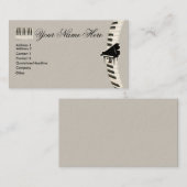 ピアノキーボードの名刺 名刺 (正面/裏面)